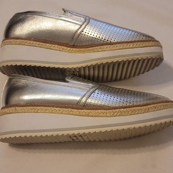 Aldo silver platform loafers size 8 - Picture 3 of 8